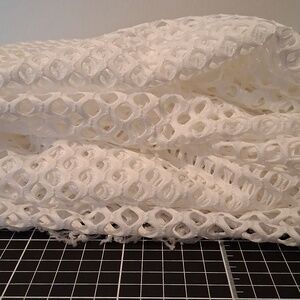 White Mesh Fabric